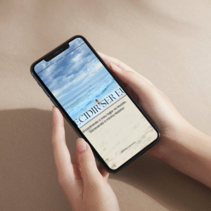 Ebook Decidi Ser Eu no telemóvel